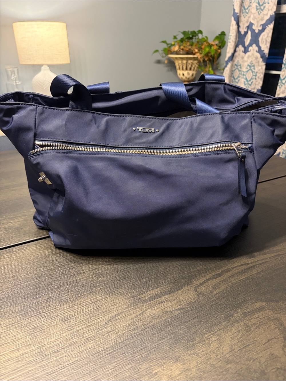 TUMI Voyageur Mauren Nylon Laptop Tote Bag – Navy Blue (04GW)